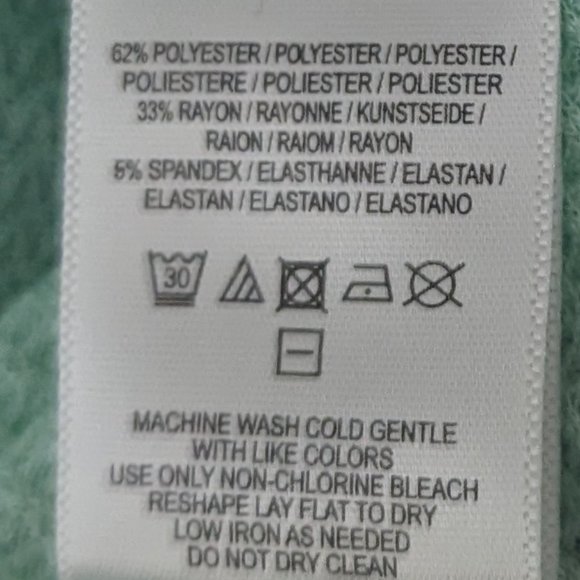 Anthropologie ELOISE mint green waffle Henley top S NEW - Picture 6 of 6